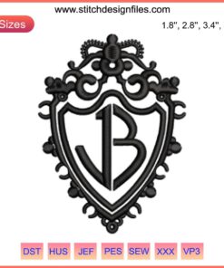 "Jonas Brothers Logo Embroidery Design | Machine Embroidery File - Detailed JB Logo for Digital Stitching Projects"