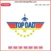 Top Dad Army Embroidery Design featuring military-themed Father's Day pattern with army motifs, perfect for custom gifts.