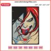Attack on Titan anime embroidery design file featuring iconic Titan face, perfect for fans; machine embroidery file download.