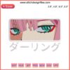Zero Two Eyes Embroidery Design | Anime Machine Embroidery File: Detailed, vivid depiction of Zero Two's iconic eyes, perfect for fans.