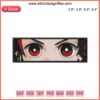 Kamado Tanjiro Eyes Embroidery | Demon Slayer Anime Design File | Digital Stitch Pattern for Embroidery Machines