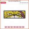 Nekomamushi Eyes Embroidery Design File - One Piece Anime Character Digital Pattern, Nekomamushi Face Detailing.
