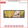 Vinsmoke Sanji Eyes Embroidery Design File, One Piece Anime, Detailed Machine Embroidery, Unique Sanji Eye Pattern.
