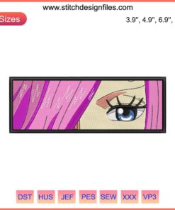 Vinsmoke Reiju Eyes Embroidery Design | One Piece Anime Machine Embroidery | Intricate Anime Eyes Pattern