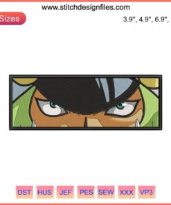 Sasaki Eyes Embroidery Design | One Piece Anime Machine File | Intricate Detail | DIY Crafting | Anime Embroidery Art