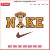 "Woody Nike Embroidery: Toy Story Machine Design File showcasing Woody from Toy Story in Nike style, vibrant colors, digital download."