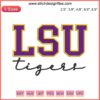 LSU Tigers 2023 Football Embroidery Design | Tiger Fans Machine Embroidery | College Sports Logo Design