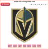 Vegas Golden Knights Logo Embroidery Design File | Hockey Team Crest | Instant Download | NHL Sports Emblem