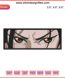 One Piece Izo Eyes Embroidery Design File | Anime Machine Art | Detailed Izo Face Embroidery Pattern | Digital Download