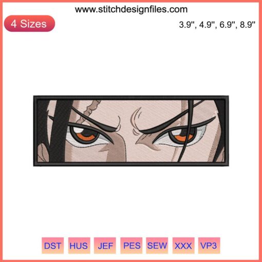 One Piece Izo Eyes Embroidery Design File | Anime Machine Art | Detailed Izo Face Embroidery Pattern | Digital Download