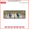 Shalnark Eyes Embroidery Design - Hunter x Hunter Anime, Intricate Machine Embroidery Pattern, DIY Stitching Art