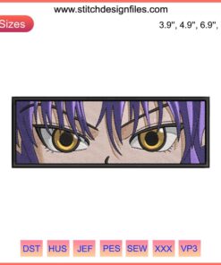 Machi Komacine Eyes Embroidery Design | Hunter x Hunter Anime Machine File