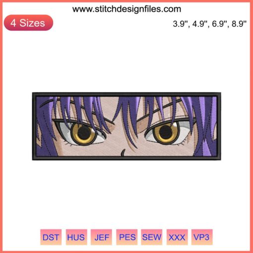 Machi Komacine Eyes Embroidery Design | Hunter x Hunter Anime Machine File
