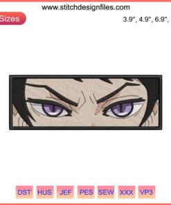 Yushiro Eyes Embroidery Design | Demon Slayer Anime | Machine Embroidery Pattern | Yushiro Character Art | DIY Anime Crafts