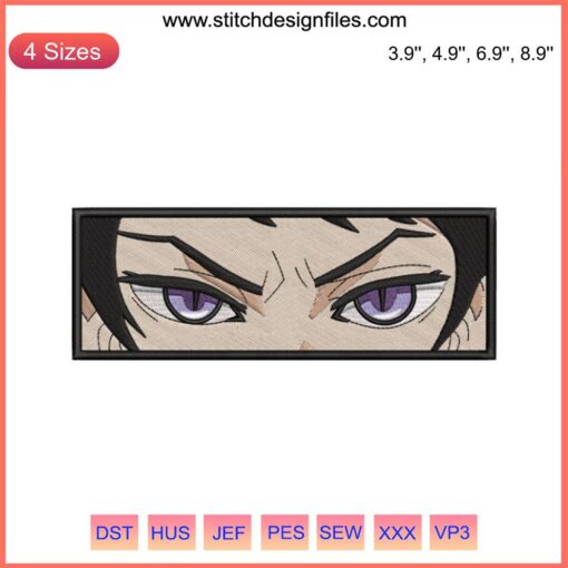 Yushiro Eyes Embroidery Design | Demon Slayer Anime | Machine Embroidery Pattern | Yushiro Character Art | DIY Anime Crafts