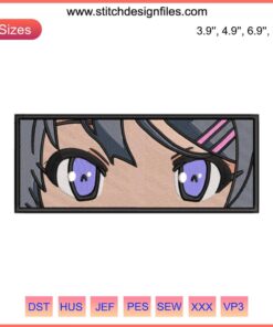 Mai Sakurajima Eyes Embroidery Design | Anime Machine Embroidery | Sakurajima's Eyes Detailed Stitch File