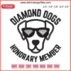 Ted Lasso Embroidery Design File: Diamond Dogs emblem, intricate machine embroidery pattern, digital download, crafting art.