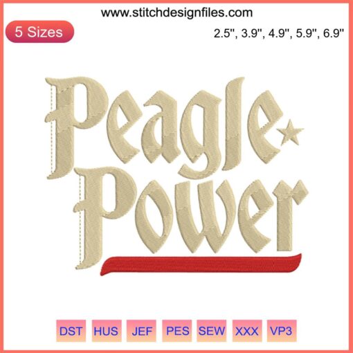 Texas Rangers MLB Embroidery Design: Peagle Power motif, ideal for sport machine embroidery projects.