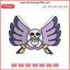 Baroque Works Jolly Roger Machine Embroidery Design | One Piece Anime | Intricate Skull & Crossbones Pattern | Digital Download