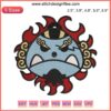 Jinbe Jolly Roger Logo Embroidery File - One Piece Anime Embroidered Design | Digital Machine Design