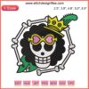Brook Jolly Roger Embroidery Design File | One Piece Anime | Skull & Crossbones Pattern | Digital Download | Embroidery Art