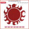 Sun Pirates Logo Embroidery Design | One Piece Anime | Machine Embroidery File | Pirate Emblem with Sunburst Detail