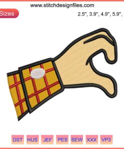 Woody Hand Embroidery Design, Toy Story Machine File, Cowboy Character, DIY Embroidery Pattern, Digital Download
