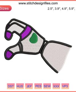 Buzz Lightyear Hand Embroidery Design | Toy Story Machine Embroidery File | Buzz Embroidery Pattern for Kids' Clothing
