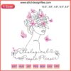 Colorful "Pathological People Pleaser" embroidery design inspired by Taylor Swift, featuring elegant script and playful accents.