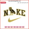 Owl Ovo x Nike Embroidery Design File featuring Owl logo with Nike swoosh, intricately detailed for digital embroidery projects.