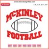 McKinley Football Embroidery Design | Downloadable Machine File | Trendy Sports Embroidery Pattern for DIY Projects