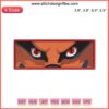 Kurama Eyes Embroidery Design File, Naruto Anime Machine Embroidery, Detailed Symbolic Design, Instant Download