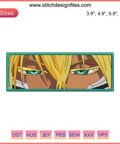 Tier Harribel Eyes Embroidery File | Bleach Anime | Intricate Design Detail | Digital Art | DIY Embroidery Patterns
