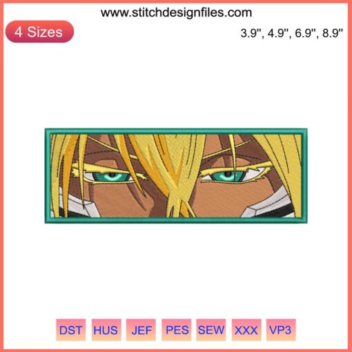 Tier Harribel Eyes Embroidery File | Bleach Anime | Intricate Design Detail | Digital Art | DIY Embroidery Patterns