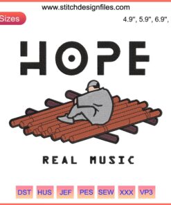 NF Hope Tour 2023 Embroidery: NF Rapper Fan Gift Machine Embroidery Design featuring bold, artistic rap-themed stitching.