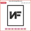 NF American Rapper Logo Embroidery Design File | Hip Hop Music Embroidery Pattern | Digital Download