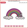 Barbie Rainbow 2023 Embroidery Design: Trendy Movie-Inspired Sewing File for Machine Embroidery Projects