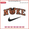 Minnie Pumpkin x Nike Embroidery, Mickey & Minnie Halloween Design File - Festive digital embroidery pattern for crafts.