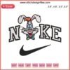 Nike Roger Rabbit Embroidery Design File - Disney machine embroidery, unique Roger Rabbit design for DIY projects.