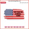 American Flag "Try That In A Small Town" Embroidery Design | Instant Download File, Patriotic Digital Art, USA Theme