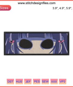 Nanika Anime Embroidery Design File - Cute character stitch pattern, instant digital download for DIY crafting and sewing projects.