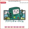 Adventure Time BMO Embroidery Design, Cute Cartoon Embroidery Digitizing File, Colorful BMO Image for Creative Sewing Projects