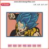 Vegeta Cool Embroidery Design: Dragon Ball Z Character Embroidery File for Machine Embroidery, Goku Fabric Pattern.