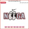 Chattanooga Lookouts Nooga Baseball Nike Embroidery Design, features team logo with stylish thread detailing.
