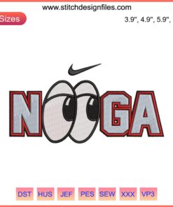 Chattanooga Lookouts Nooga Baseball Nike Embroidery Design, features team logo with stylish thread detailing.