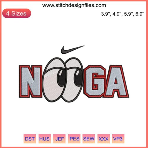 Chattanooga Lookouts Nooga Baseball Nike Embroidery Design, features team logo with stylish thread detailing.