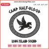 Camp Half-Blood Long Island Sound Embroidery | Percy Jackson Design File featuring Greek demigod theme and orange-styled patch.