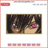 Lelouch Lamperouge Embroidery Design, Code Geass Anime | Machine Embroidery File, Detailed Lelouch Pattern