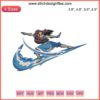 Nike Katara Swoosh Embroidery Design featuring iconic Avatar anime character for machine embroidery.