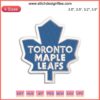 Toronto Maple Leafs Logo Embroidery File | NHL Hockey Design | Machine Embroidery | Blue Leaf Logo | Sports Team Embroidery